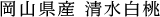 岡山県産 清水白桃